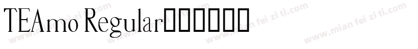 TEAmo Regular字体转换